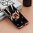 Funda Silicona Ultrafina Carcasa Transparente con Magnetico Anillo de dedo Soporte para Sony Xperia 1 IV Oro Rosa