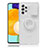 Funda Silicona Ultrafina Carcasa Transparente con Soporte S01 para Samsung Galaxy A52 4G Blanco