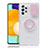 Funda Silicona Ultrafina Carcasa Transparente con Soporte S01 para Samsung Galaxy A52 4G Rosa