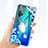 Funda Silicona Ultrafina Carcasa Transparente Flores K01 para Huawei Honor 20 Pro Cian