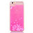 Funda Silicona Ultrafina Carcasa Transparente Flores T01 para Apple iPhone 6S Plus Rosa