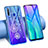 Funda Silicona Ultrafina Carcasa Transparente Flores T02 para Huawei Honor 20E Azul