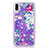 Funda Silicona Ultrafina Carcasa Transparente Flores T18 para Apple iPhone XR Morado