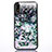 Funda Silicona Ultrafina Carcasa Transparente Flores Z01 para Apple iPhone XR Gris