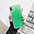 Funda Silicona Ultrafina Carcasa Transparente Flores Z03 para Apple iPhone X Verde