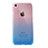 Funda Silicona Ultrafina Carcasa Transparente Gradiente G01 para Apple iPhone 7 Azul