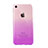 Funda Silicona Ultrafina Carcasa Transparente Gradiente G01 para Apple iPhone 7 Morado