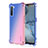 Funda Silicona Ultrafina Carcasa Transparente Gradiente G01 para Oppo Find X2 Lite Azul