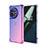 Funda Silicona Ultrafina Carcasa Transparente Gradiente para OnePlus 11R 5G Purpura Claro