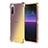 Funda Silicona Ultrafina Carcasa Transparente Gradiente para Sony Xperia 10 III SOG04 Oro