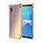 Funda Silicona Ultrafina Carcasa Transparente Gradiente para Sony Xperia Ace II SO-41B Oro