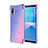 Funda Silicona Ultrafina Carcasa Transparente Gradiente para Sony Xperia Ace II SO-41B Rosa