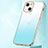 Funda Silicona Ultrafina Carcasa Transparente Gradiente S01 para Apple iPhone 14 Azul