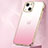 Funda Silicona Ultrafina Carcasa Transparente Gradiente S01 para Apple iPhone 14 Plus Oro Rosa