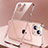 Funda Silicona Ultrafina Carcasa Transparente H01 para Apple iPhone 13 Oro Rosa