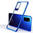 Funda Silicona Ultrafina Carcasa Transparente H01 para Huawei Honor V30 5G Azul