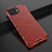 Funda Silicona Ultrafina Carcasa Transparente H01 para Oppo F17 Pro Rojo