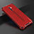 Funda Silicona Ultrafina Carcasa Transparente H01 para Oppo Reno2 Z Rojo