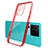 Funda Silicona Ultrafina Carcasa Transparente H01 para Vivo iQOO Neo7 5G Rojo