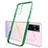 Funda Silicona Ultrafina Carcasa Transparente H01 para Vivo Y55s (2021) Verde