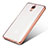 Funda Silicona Ultrafina Carcasa Transparente H01 para Xiaomi Mi 4 Oro Rosa