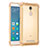 Funda Silicona Ultrafina Carcasa Transparente H01 para Xiaomi Redmi Note 3 MediaTek Oro