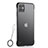 Funda Silicona Ultrafina Carcasa Transparente H02 para Apple iPhone 11 Negro