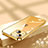 Funda Silicona Ultrafina Carcasa Transparente H02 para Apple iPhone 15 Oro