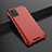 Funda Silicona Ultrafina Carcasa Transparente H02 para Samsung Galaxy A71 4G A715 Rojo
