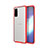 Funda Silicona Ultrafina Carcasa Transparente H02 para Samsung Galaxy S20 5G Rojo