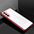 Funda Silicona Ultrafina Carcasa Transparente H02 para Samsung Galaxy S21 FE 5G Rojo