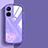 Funda Silicona Ultrafina Carcasa Transparente H03 para Realme V20 5G Morado