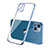 Funda Silicona Ultrafina Carcasa Transparente H04 para Apple iPhone 13 Azul