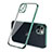 Funda Silicona Ultrafina Carcasa Transparente H04 para Apple iPhone 15 Plus Verde