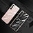 Funda Silicona Ultrafina Carcasa Transparente H06 para Samsung Galaxy S22 5G Oro Rosa