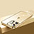 Funda Silicona Ultrafina Carcasa Transparente H12 para Apple iPhone 14 Pro Max Oro