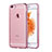 Funda Silicona Ultrafina Carcasa Transparente H17 para Apple iPhone 6 Oro Rosa