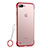 Funda Silicona Ultrafina Carcasa Transparente HT02 para Apple iPhone 7 Plus Rojo