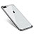 Funda Silicona Ultrafina Carcasa Transparente Q06 para Apple iPhone 8 Plus Plata