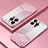 Funda Silicona Ultrafina Carcasa Transparente SY2 para Apple iPhone 15 Pro Oro Rosa