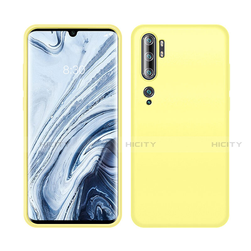 Funda Silicona Ultrafina Goma 360 Grados Carcasa C08 para Xiaomi Mi Note 10 Pro Amarillo