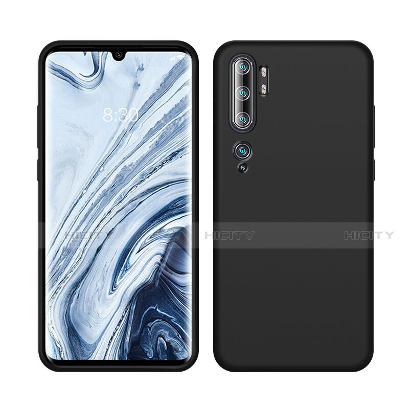 Funda Silicona Ultrafina Goma 360 Grados Carcasa C08 para Xiaomi Mi Note 10 Pro Negro