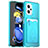 Funda Silicona Ultrafina Goma 360 Grados Carcasa J02S para Xiaomi Redmi Note 11T Pro+ Plus 5G Azul Cielo