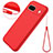 Funda Silicona Ultrafina Goma 360 Grados Carcasa para Google Pixel 8a 5G Rojo