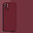 Funda Silicona Ultrafina Goma 360 Grados Carcasa para OnePlus 9R 5G Rojo Rosa