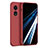 Funda Silicona Ultrafina Goma 360 Grados Carcasa para Oppo A18 Rojo