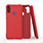 Funda Silicona Ultrafina Goma 360 Grados Carcasa para Samsung Galaxy M11 Rojo