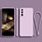 Funda Silicona Ultrafina Goma 360 Grados Carcasa para Samsung Galaxy S24 5G Purpura Claro