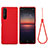 Funda Silicona Ultrafina Goma 360 Grados Carcasa S01 para Sony Xperia 1 IV SO-51C Rojo