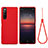 Funda Silicona Ultrafina Goma 360 Grados Carcasa S01 para Sony Xperia 10 III SO-52B Rojo